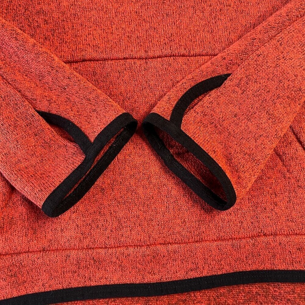 NIKE Womens SZ S Pullover Hoodie Long Sleeves Kangaroo Pocket Logo Red - Picture 11 of 15